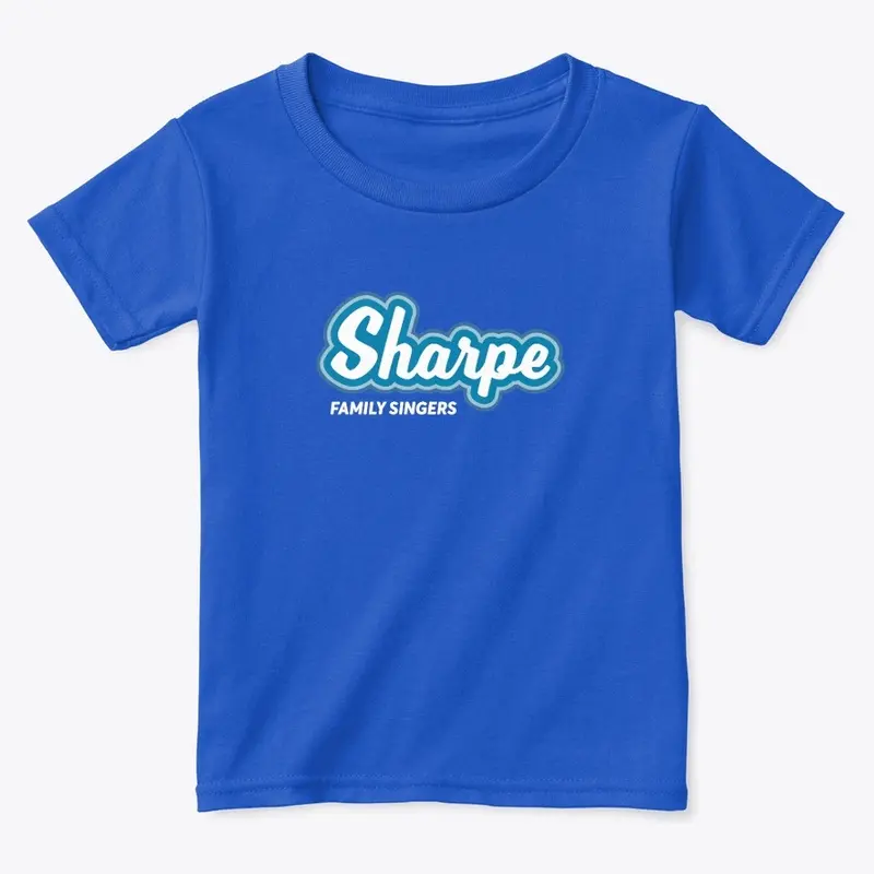 SHARPE FAM LOGO TODDLER T-SHIRT DARK